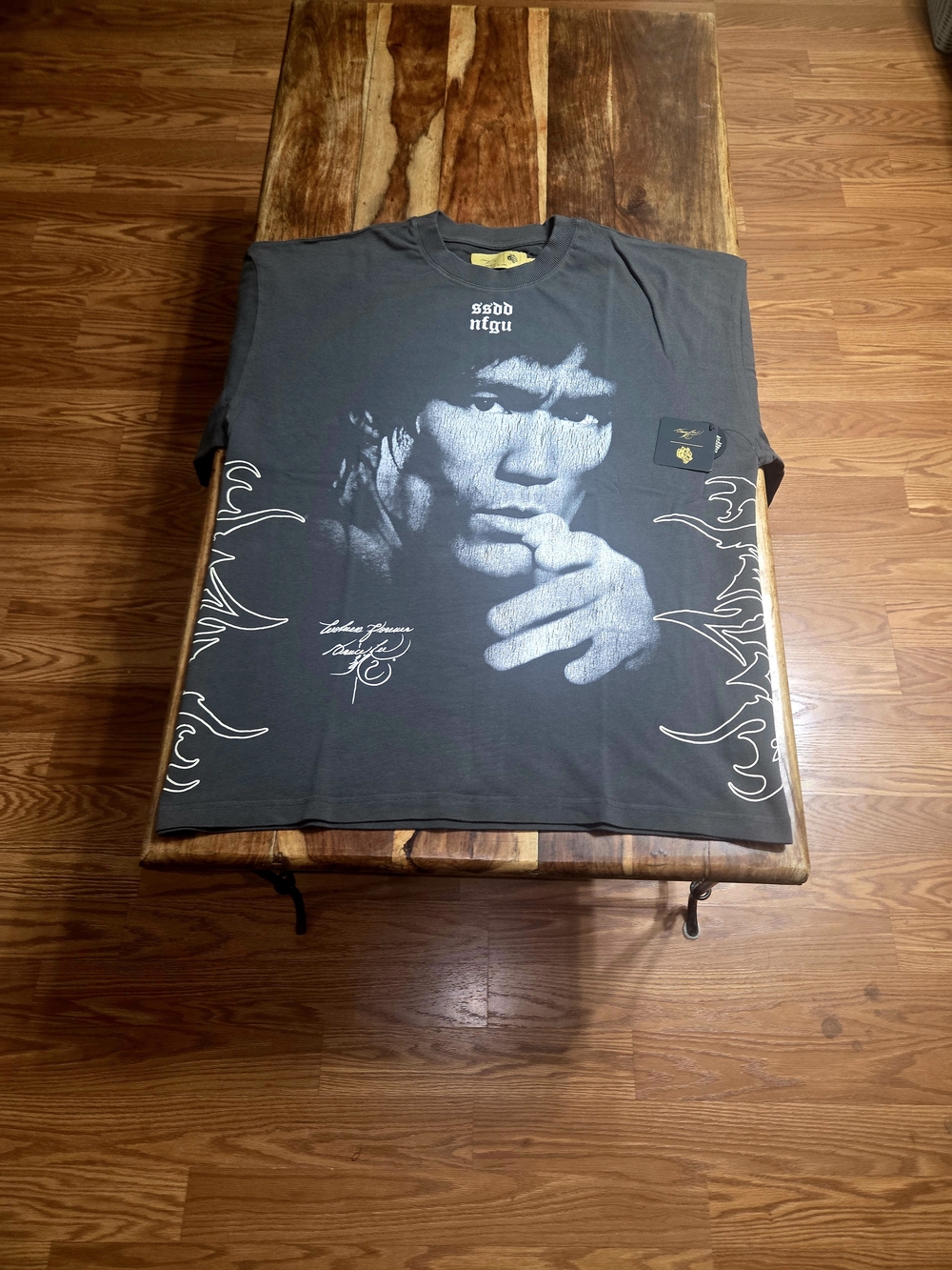 Darc Sport/Bruce Lee Men's Collab Gray Graphic Tee